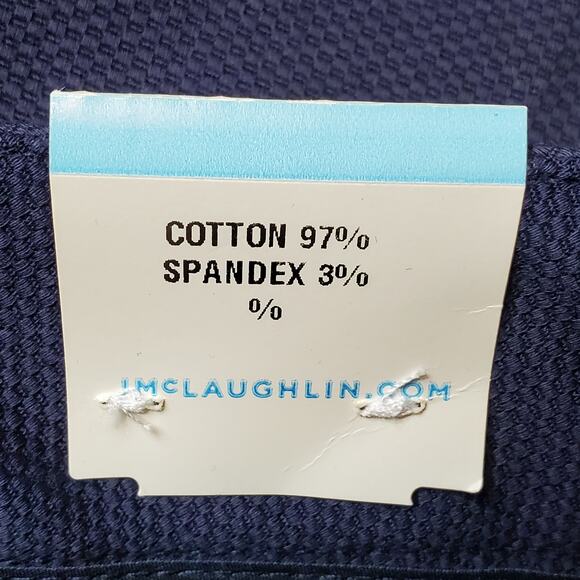 J McLaughlin Womens Size 10 NWT Mame Pant Birdseye Pique Cotton Blue - Picture 8 of 10